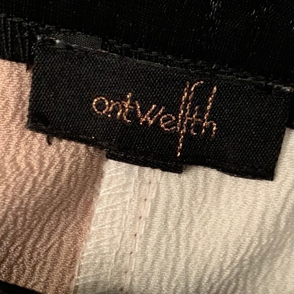 𝅺new-ontwelfth Mid-Calf Color Block Pleated Skirt S - Picture 14 of 14